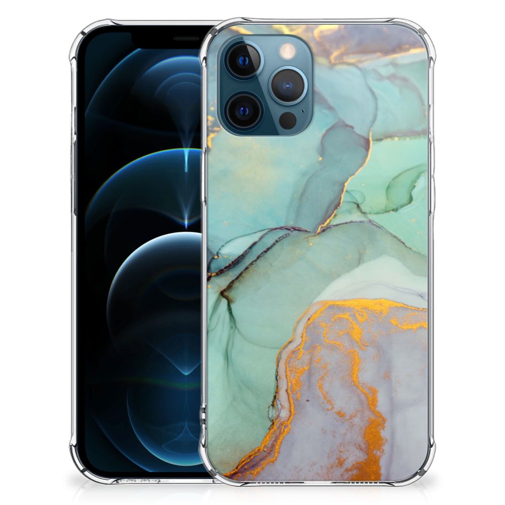Back Cover voor iPhone 12 | 12 Pro Watercolor Mix