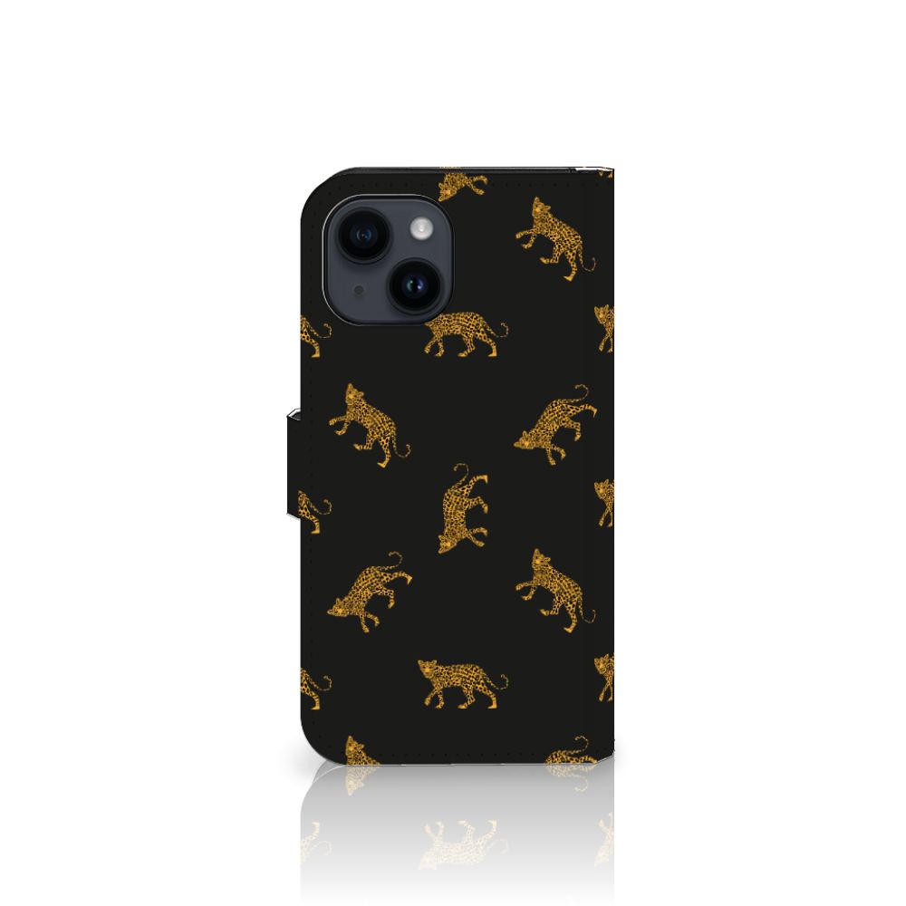 Telefoonhoesje met Pasjes voor iPhone 15 Leopards