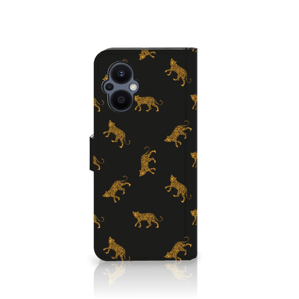 Telefoonhoesje met Pasjes voor OPPO Reno 8 Lite | OnePlus Nord N20 Leopards
