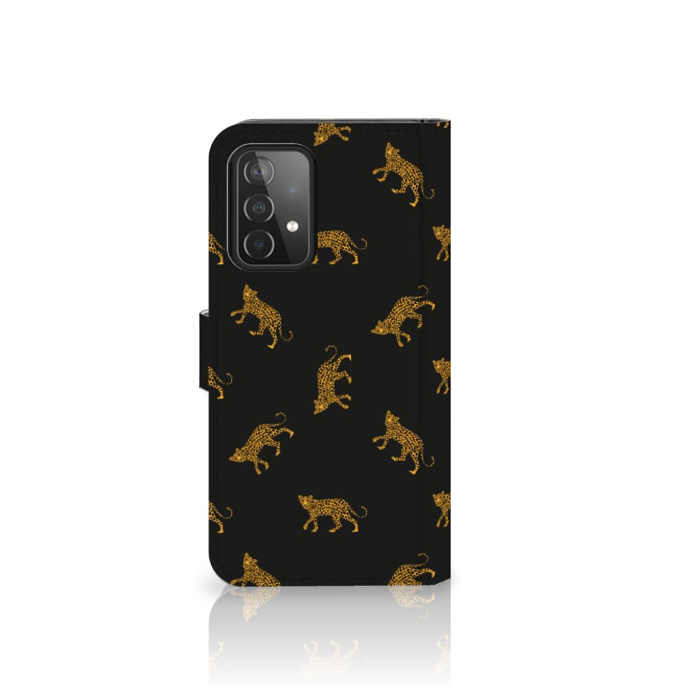 Telefoonhoesje met Pasjes voor Samsung Galaxy A52 Leopards