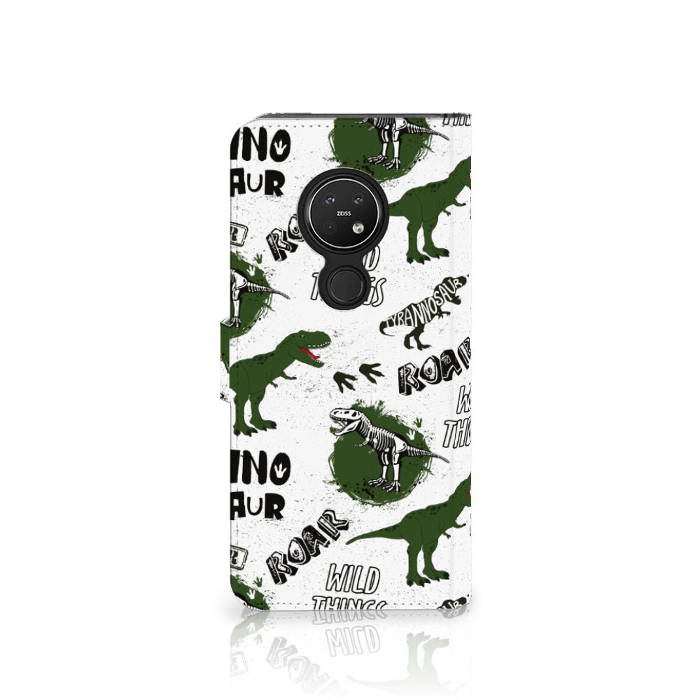 Telefoonhoesje met Pasjes voor Nokia 7.2 | Nokia 6.2 Dinosaurus