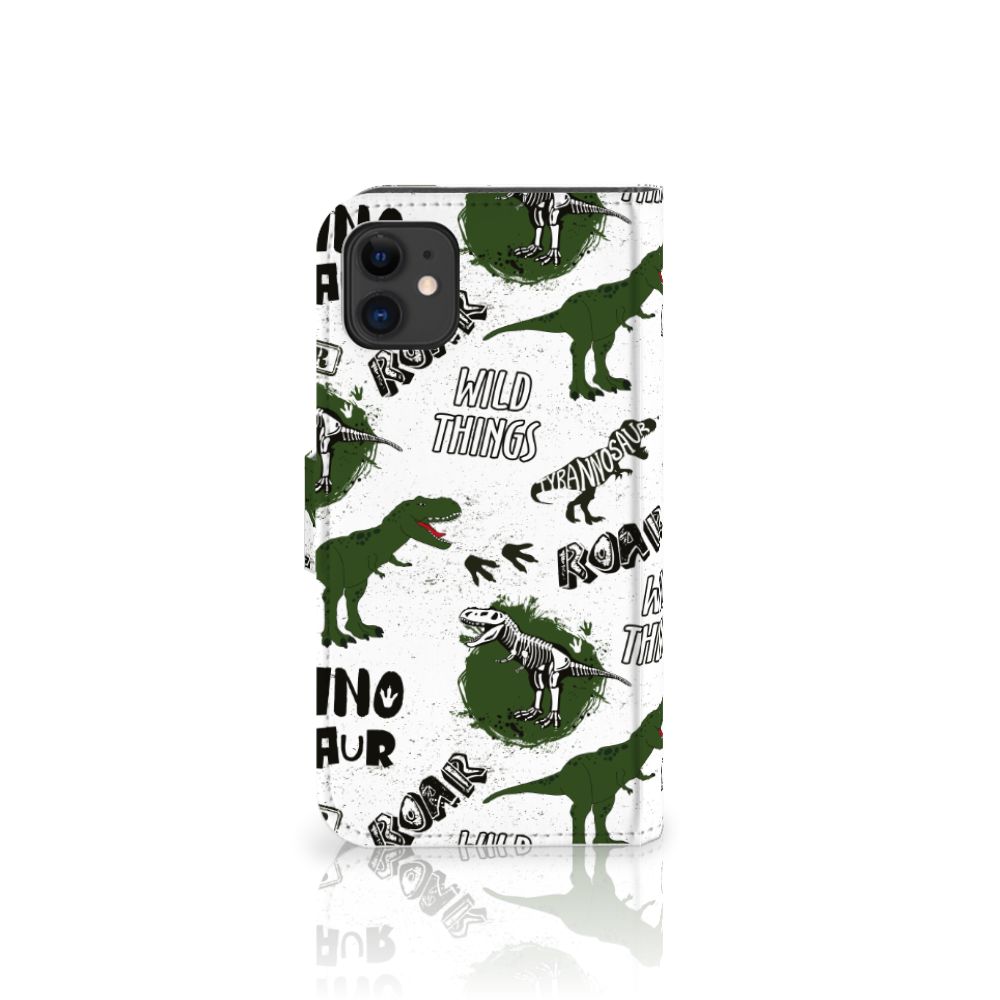 Telefoonhoesje met Pasjes voor Apple iPhone 11 Dinosaurus