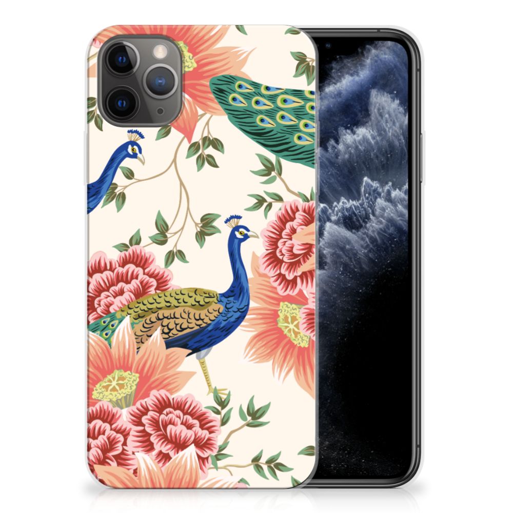 TPU Hoesje voor Apple iPhone 11 Pro Max Pink Peacock