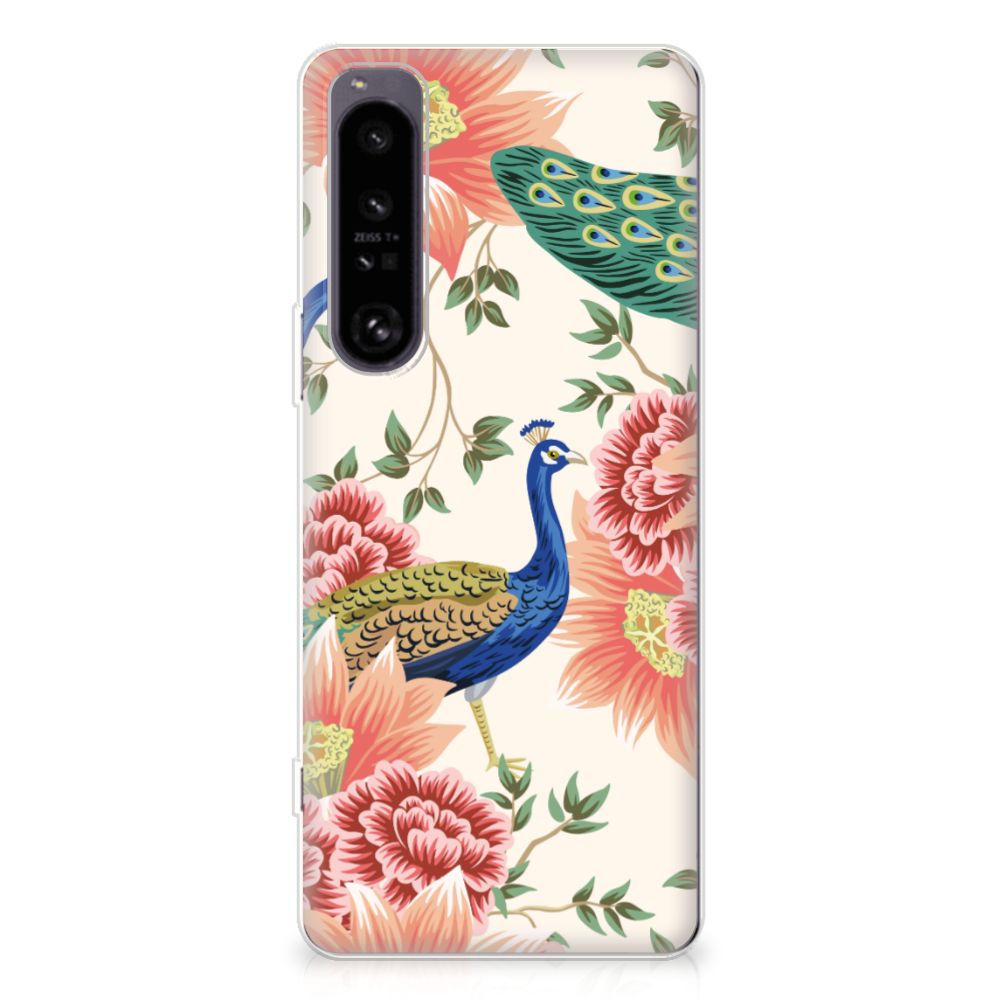 TPU Hoesje voor Sony Xperia 1 IV Pink Peacock