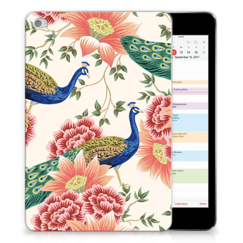 Back Case voor Apple iPad Mini 4 | Mini 5 (2019) Pink Peacock