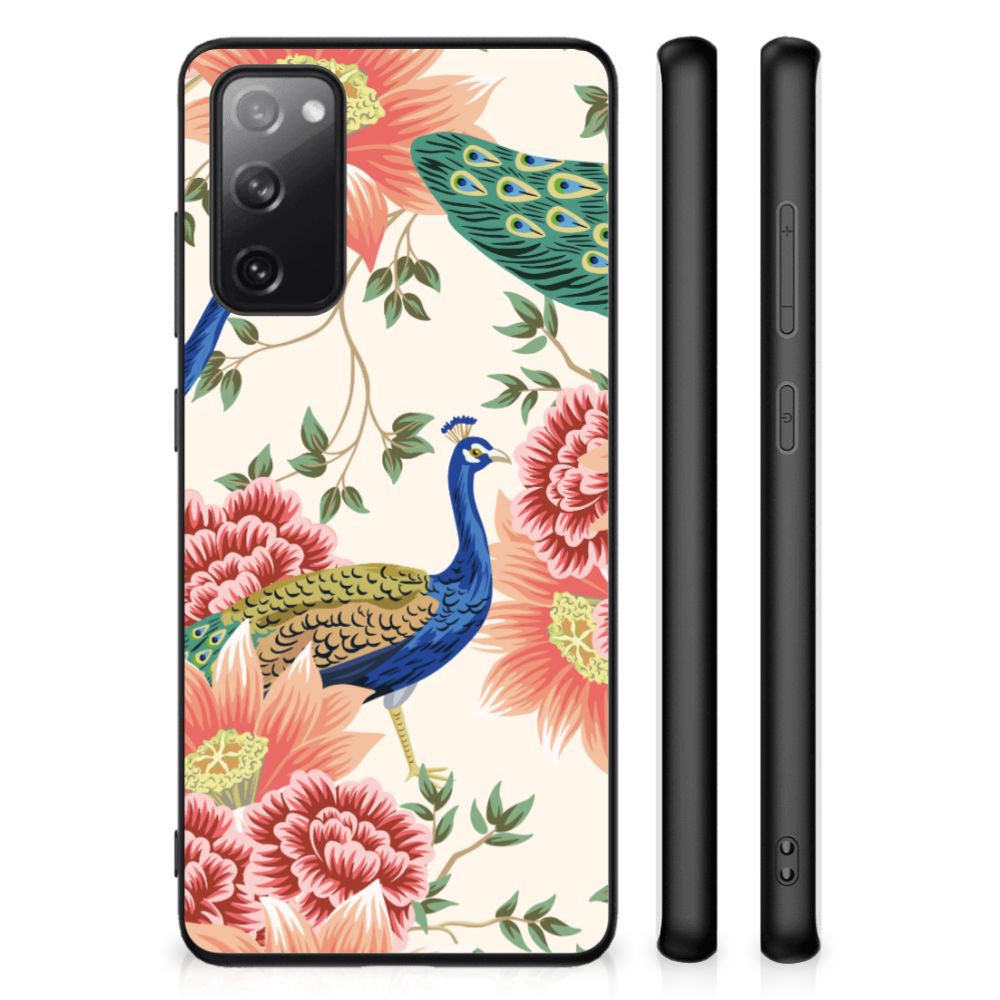 Dierenprint Telefoonhoesje voor Samsung Galaxy S20 FE Pink Peacock