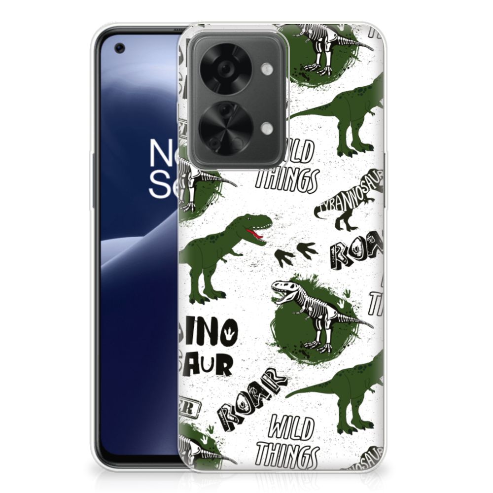 TPU Hoesje voor OnePlus Nord 2T Dinosaurus