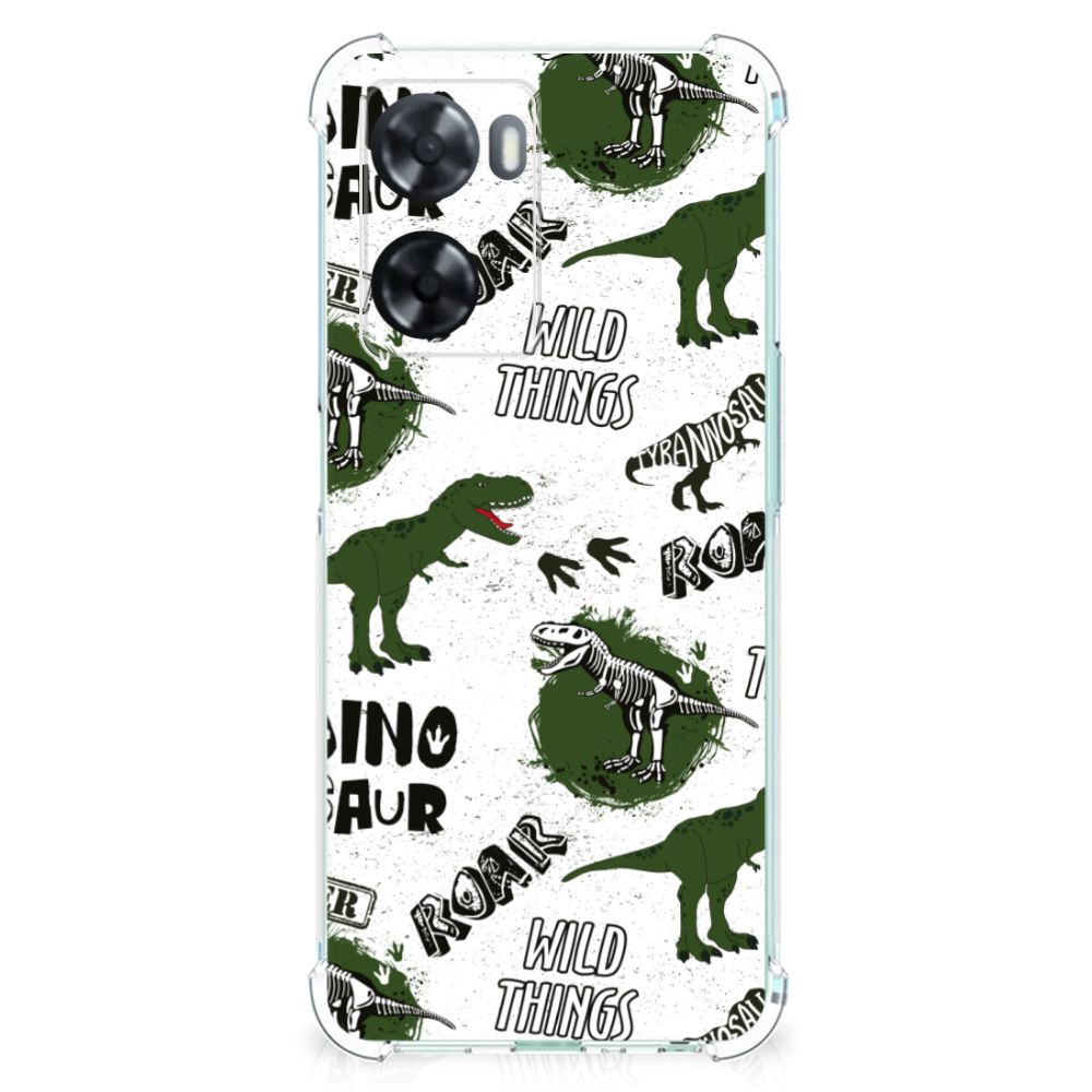 Case Anti-shock voor OPPO A57 | A57s | A77 4G Dinosaurus