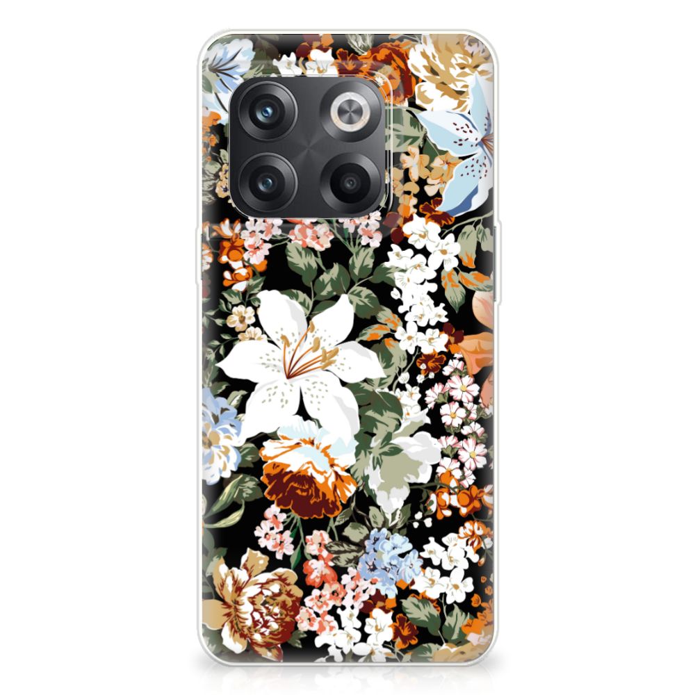 TPU Case voor OnePlus 10T Dark Flowers