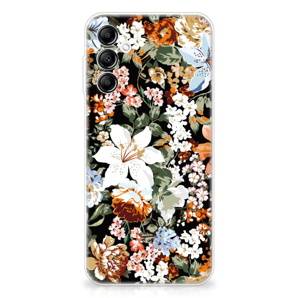 TPU Case voor Samsung Galaxy A14 5G Dark Flowers