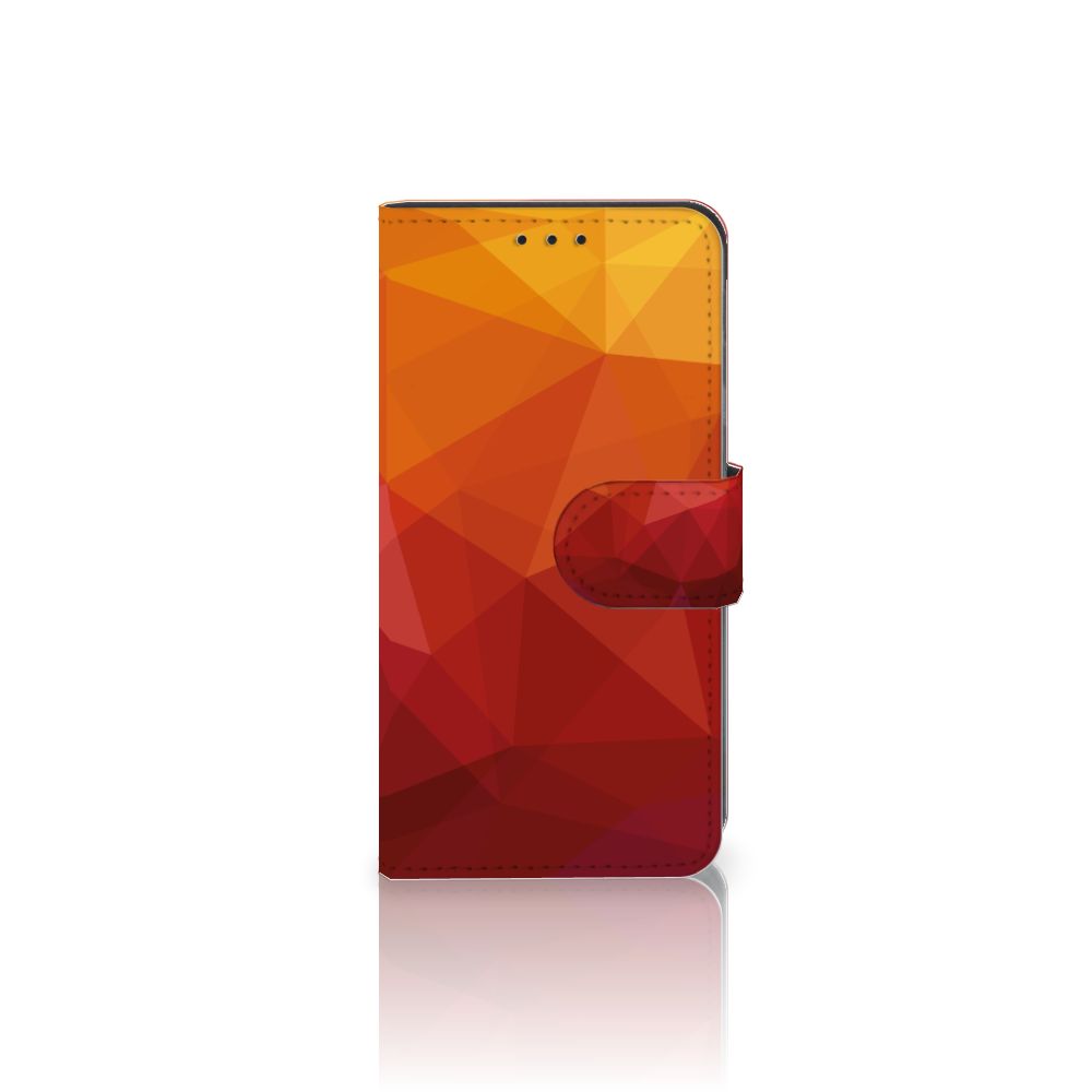 Book Case voor Samsung Galaxy A3 2017 Polygon Red