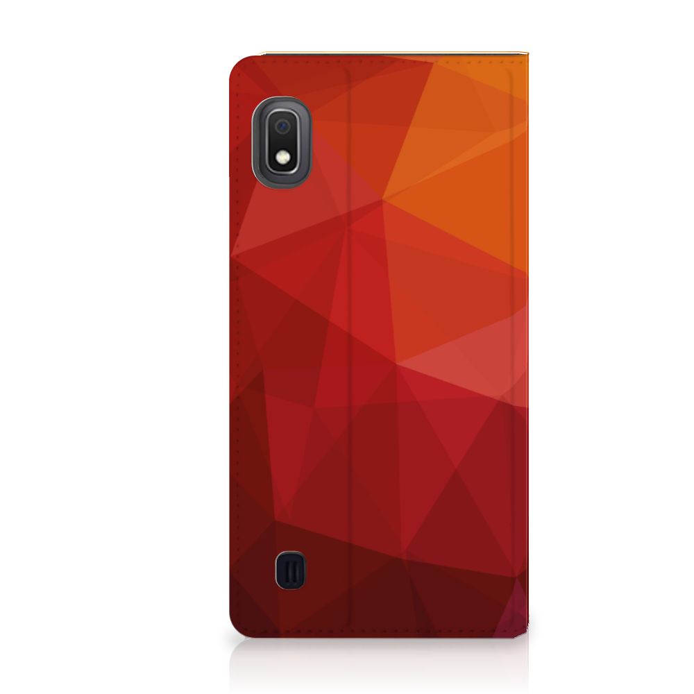 Stand Case voor Samsung Galaxy A10 Polygon Red