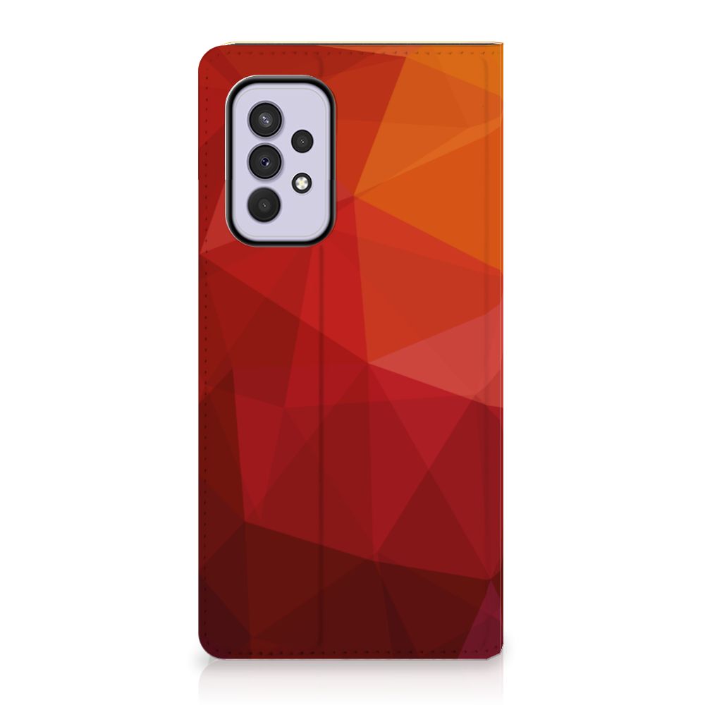 Stand Case voor Samsung Galaxy A33 5G Polygon Red