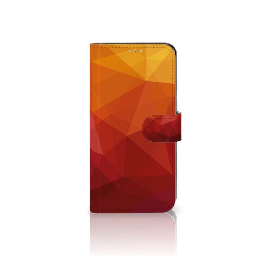 Book Case voor Samsung Galaxy A52 Polygon Red