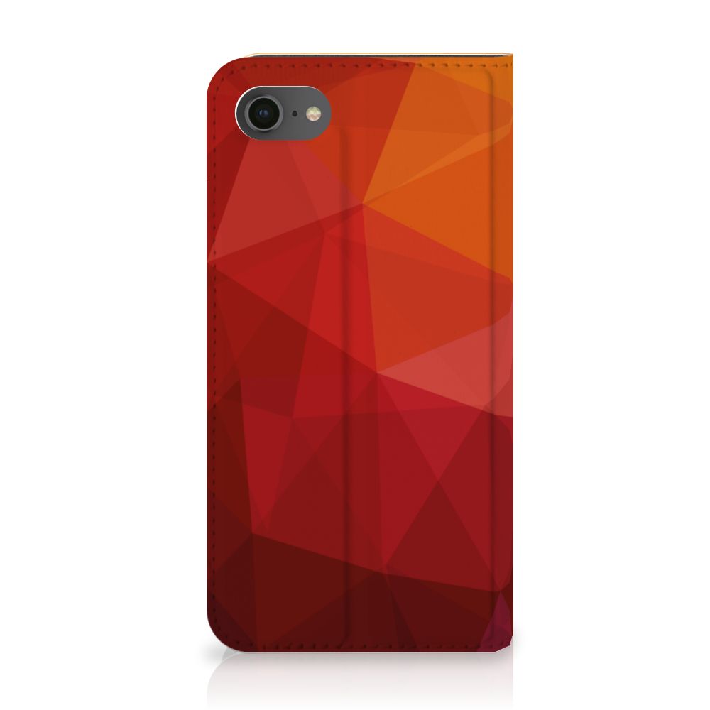Stand Case voor iPhone 7 | 8 | SE (2020) | SE (2022) Polygon Red