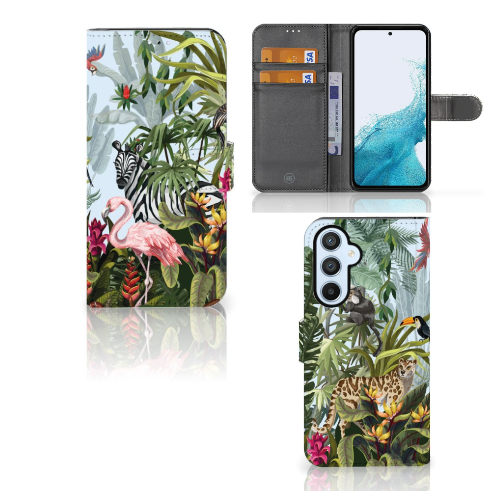 Telefoonhoesje met Pasjes voor Samsung Galaxy A54 5G Jungle