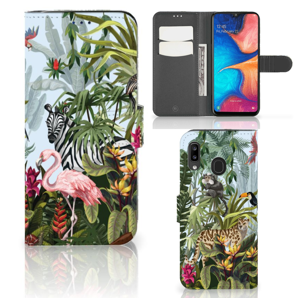 Telefoonhoesje met Pasjes voor Samsung Galaxy A30 Jungle