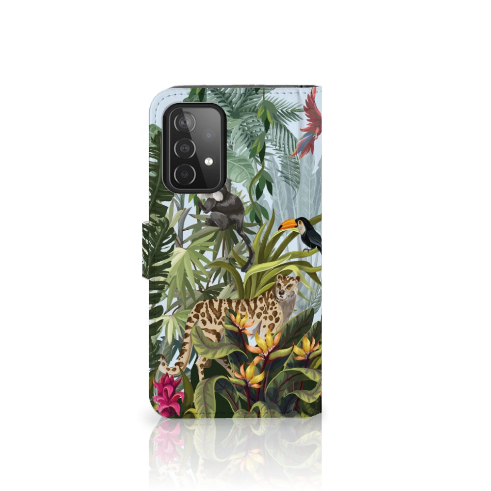 Telefoonhoesje met Pasjes voor Samsung Galaxy A52 Jungle