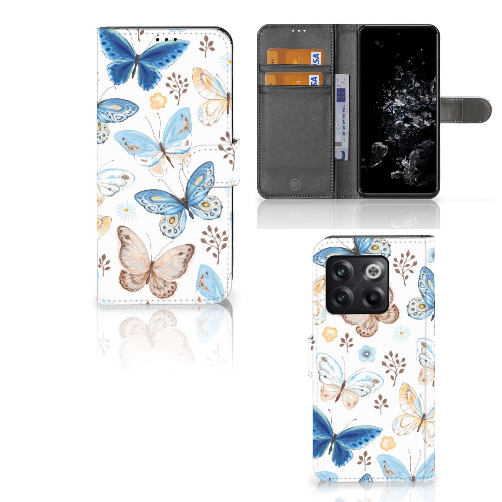 Telefoonhoesje met Pasjes voor OnePlus 10T Vlinder