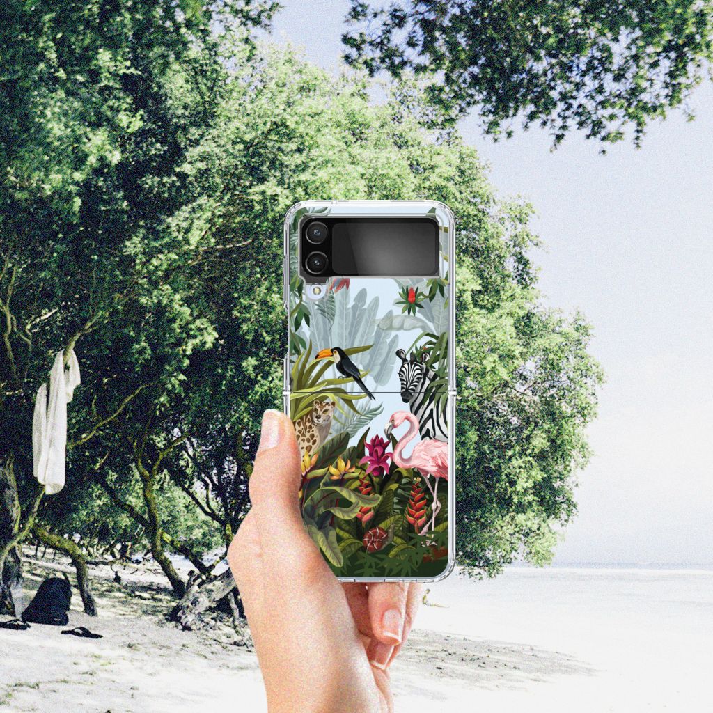TPU Hoesje voor Samsung Galaxy Z Flip 4 Jungle