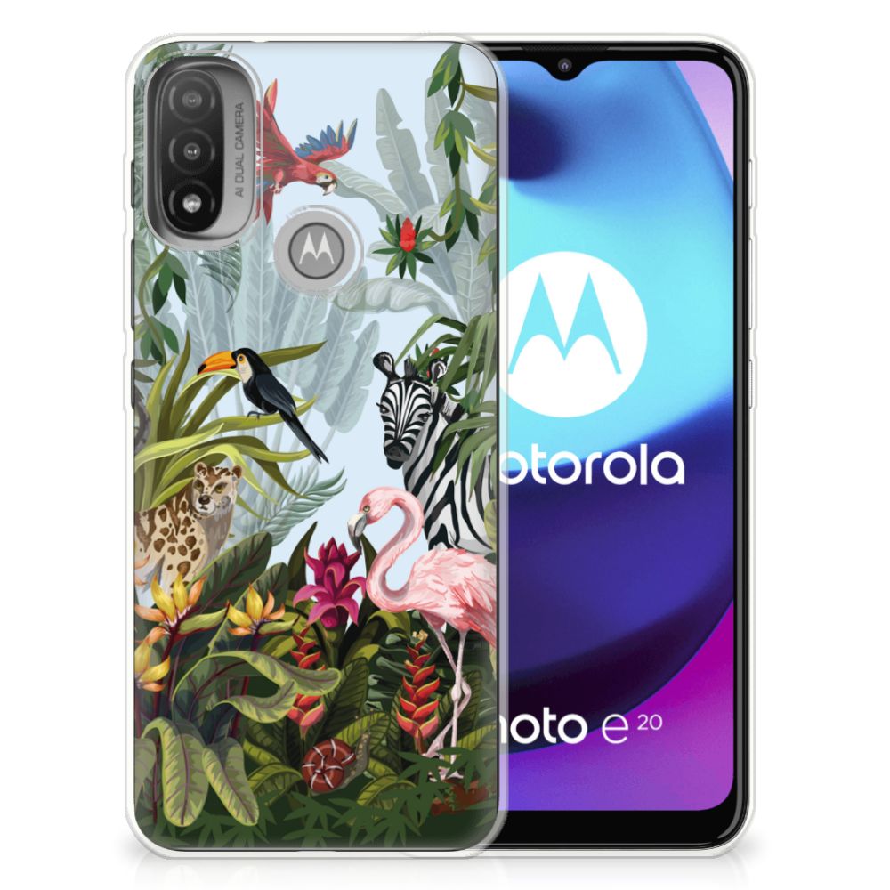 TPU Hoesje voor Motorola Moto E20 | E40 Jungle