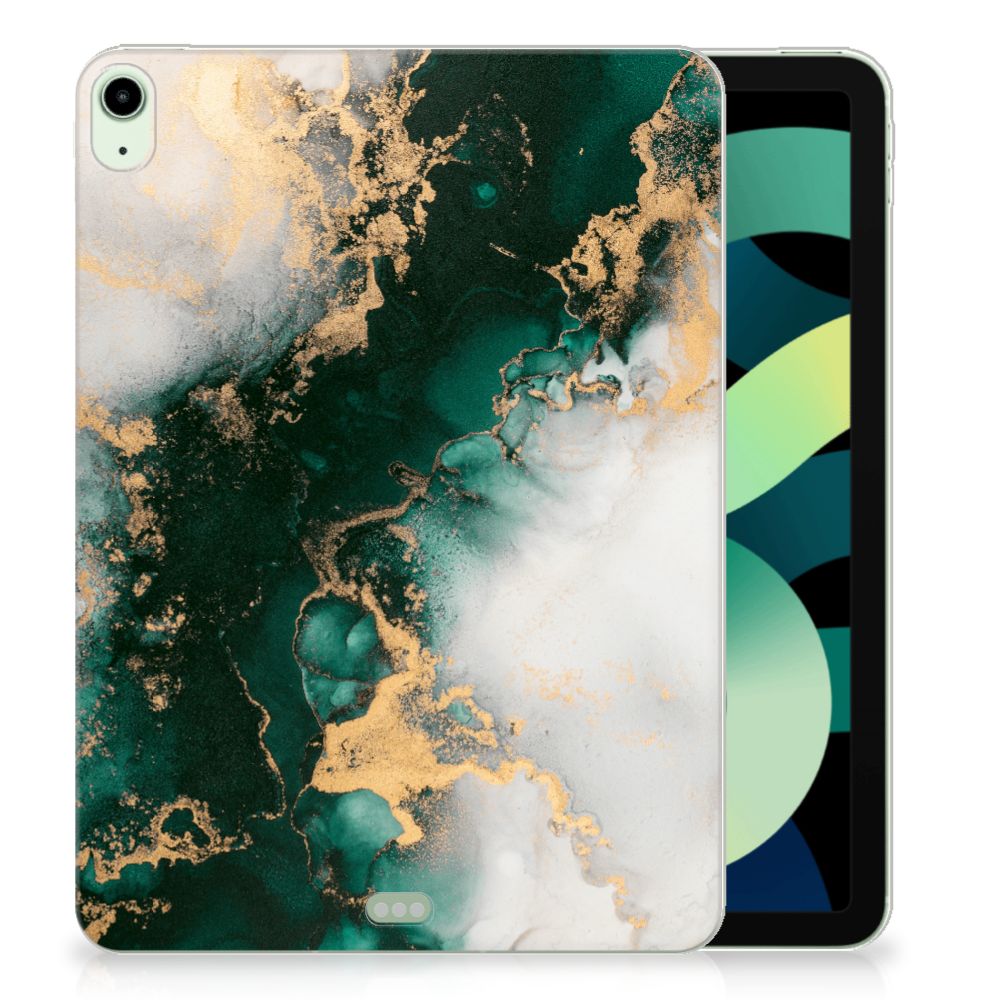Tablet Back Cover voor iPad Air (2020/2022) 10.9 inch Marmer Groen