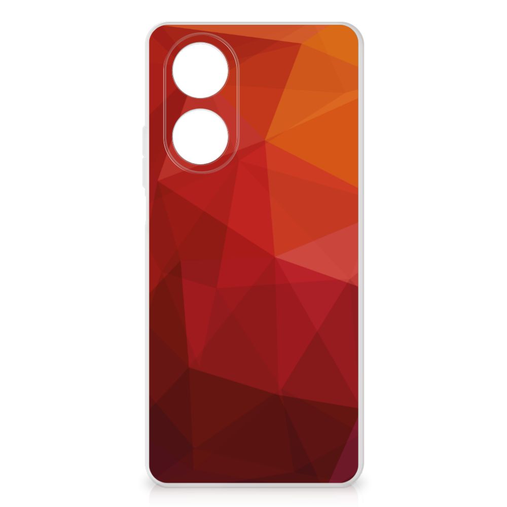 TPU Hoesje voor OPPO A58 4G Polygon Red