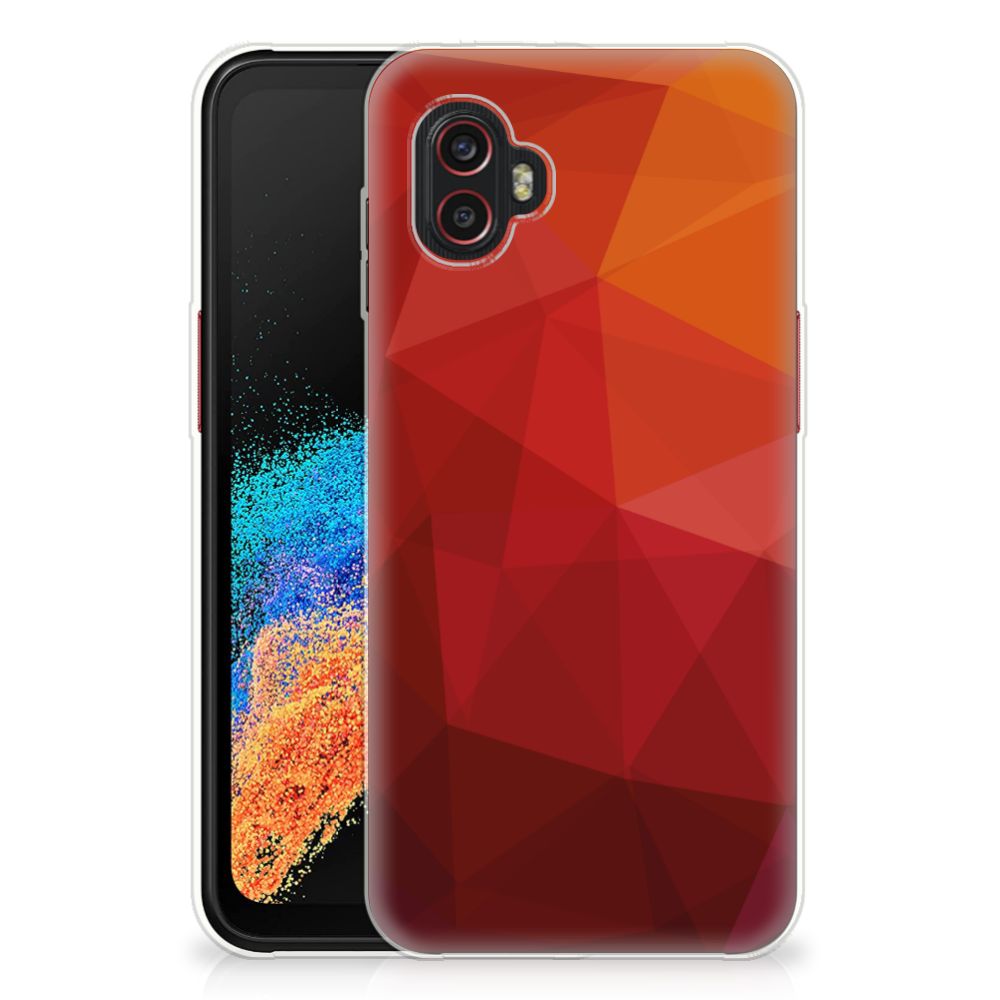 TPU Hoesje voor Samsung Galaxy Xcover 6 Pro Polygon Red