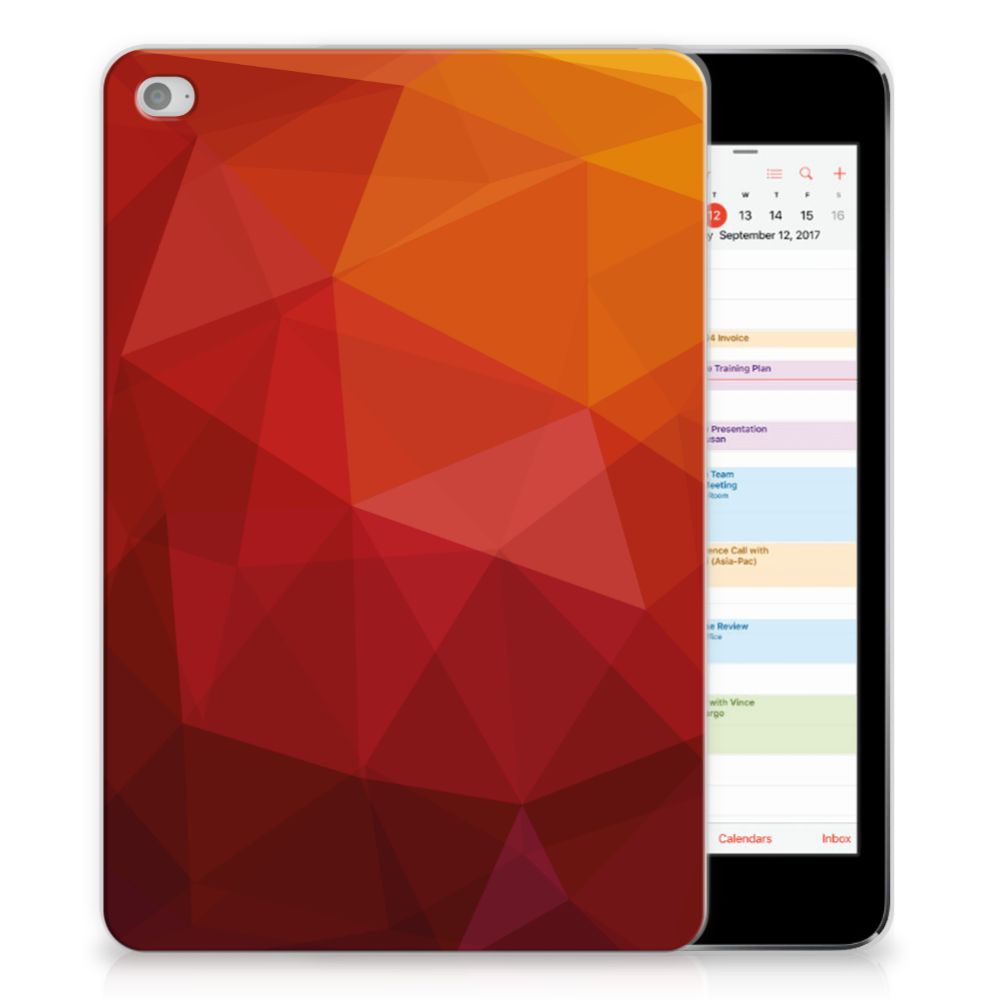 Back Cover voor Apple iPad Mini 4 | Mini 5 (2019) Polygon Red