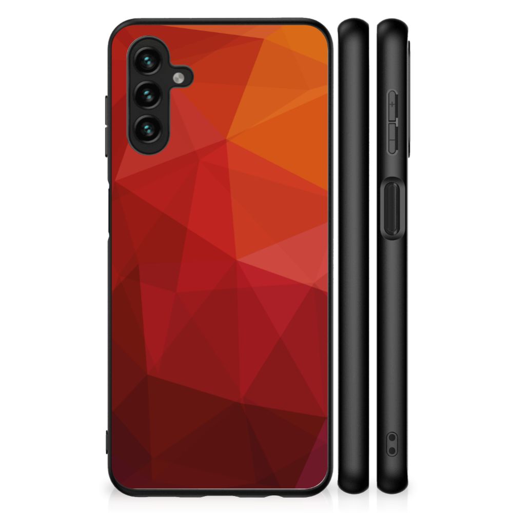 Backcover voor Samsung Galaxy A13 5G | A04s Polygon Red