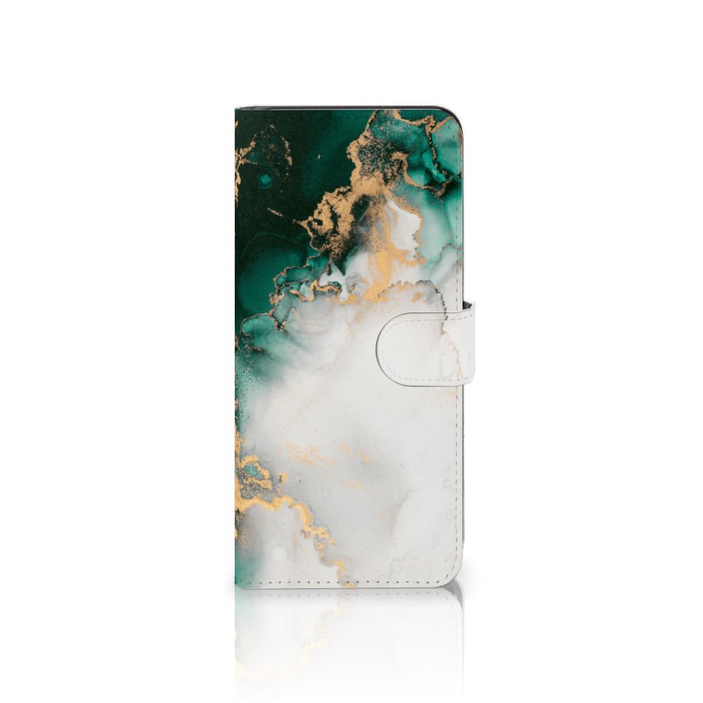 Bookcase voor Samsung Galaxy A53 Marmer Groen