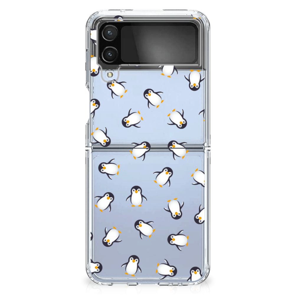 TPU bumper voor Samsung Galaxy Z Flip 4 Pinguïn