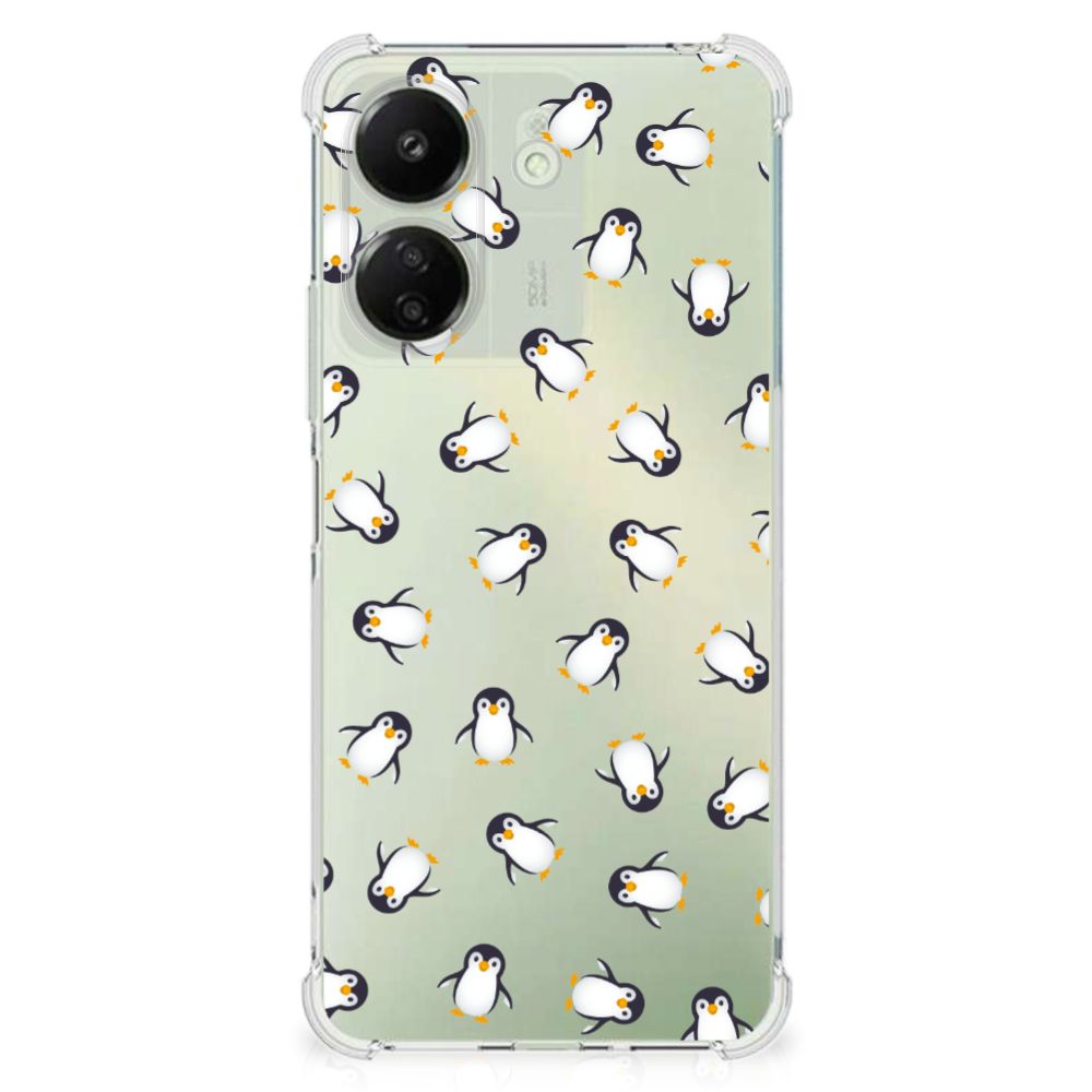 Doorzichtige Silicone Hoesje voor Xiaomi Redmi 13C 4G Pinguïn