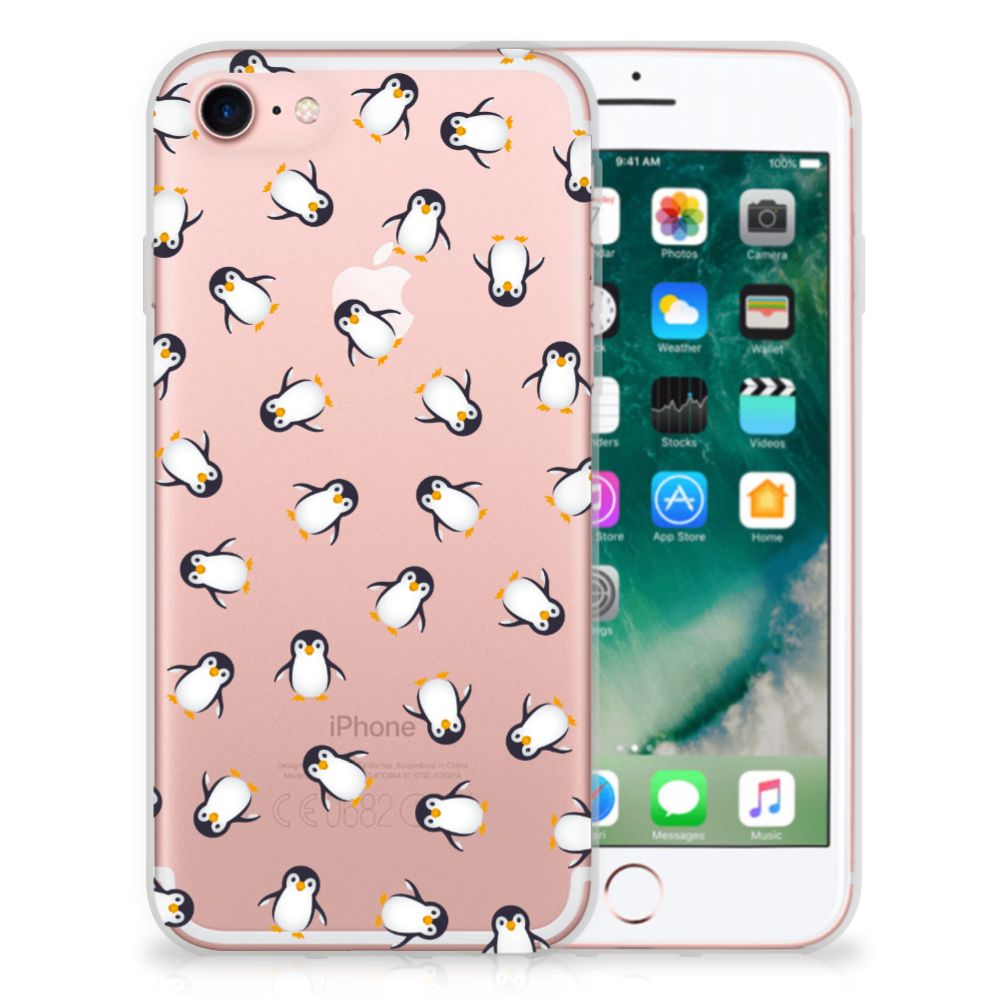 TPU bumper voor iPhone SE 2022 | SE 2020 | 8 | 7 Pinguïn