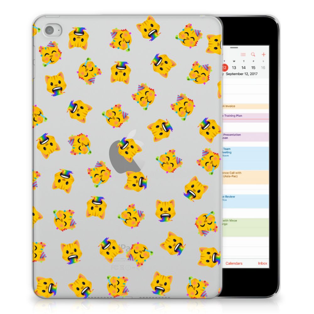 Hippe Hoes voor Apple iPad Mini 4 | Mini 5 (2019) Katten Emojis