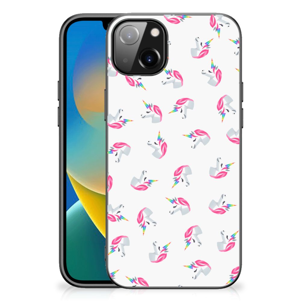 Back Case voor iPhone 14 Plus Unicorns