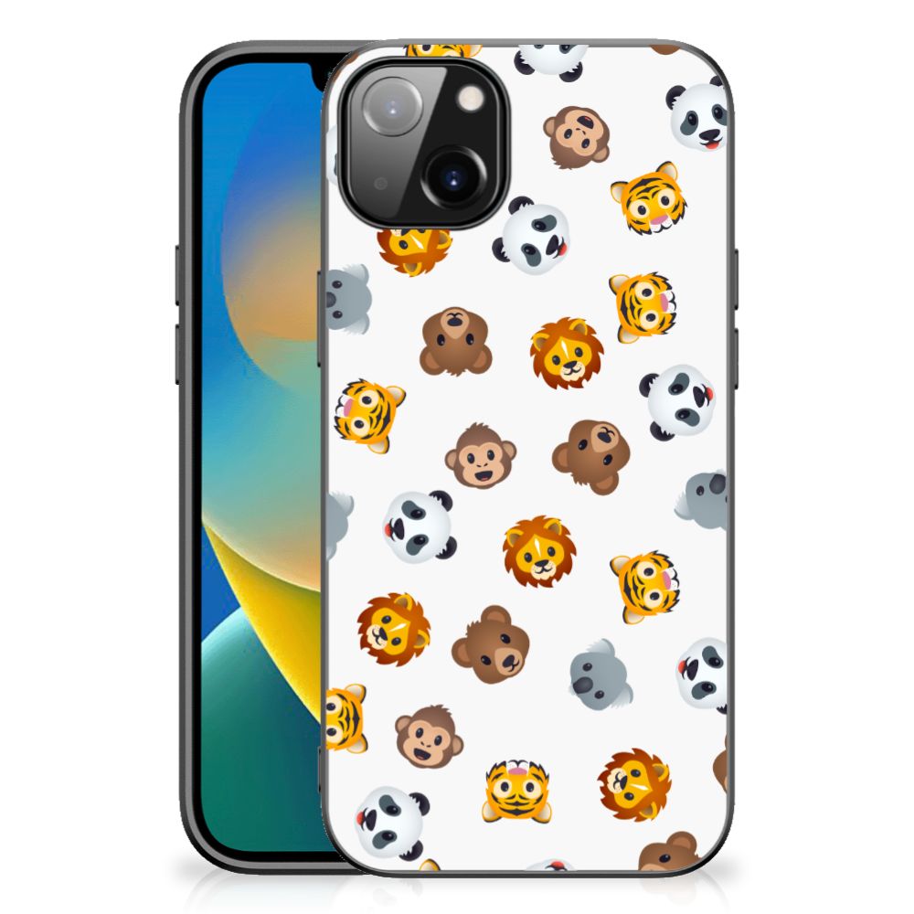 Back Case voor iPhone 14 Plus Dieren Emojis