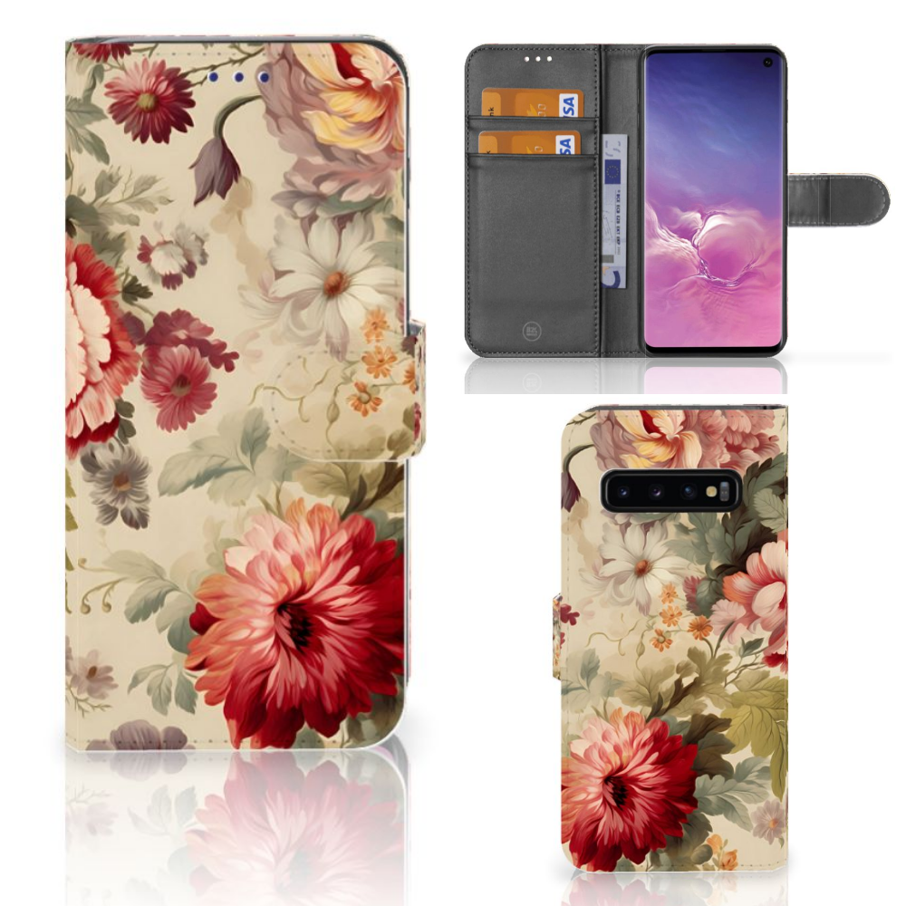 Hoesje voor Samsung Galaxy S10 Bloemen