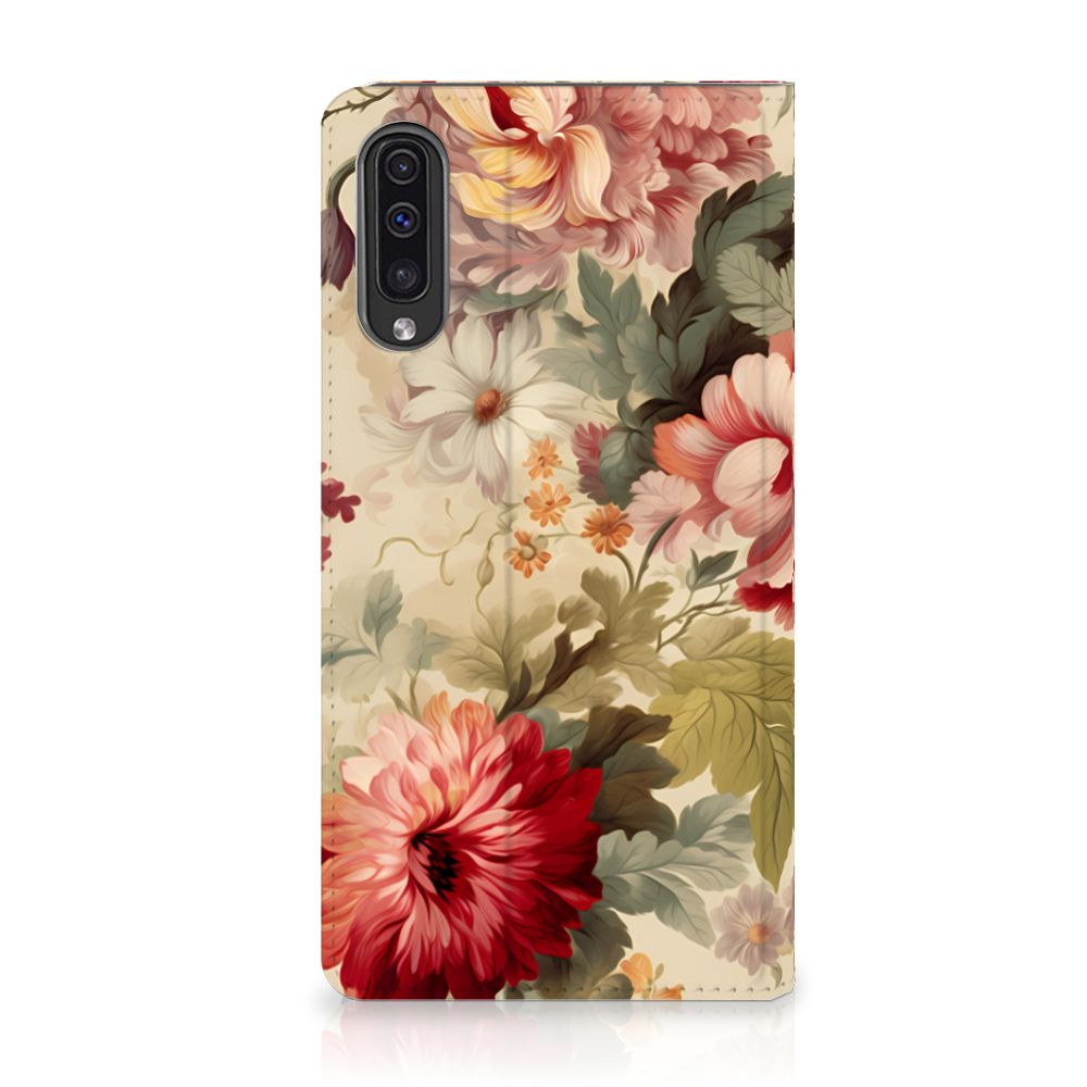 Smart Cover voor Samsung Galaxy A50 Bloemen