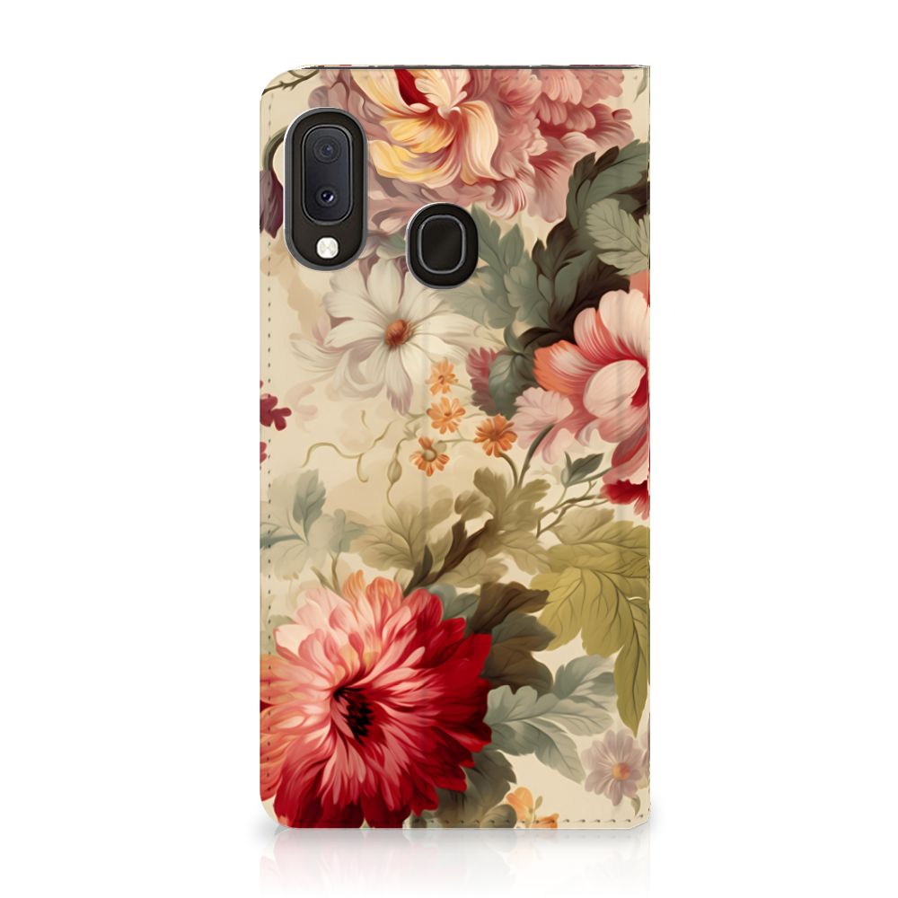 Smart Cover voor Samsung Galaxy A20e Bloemen