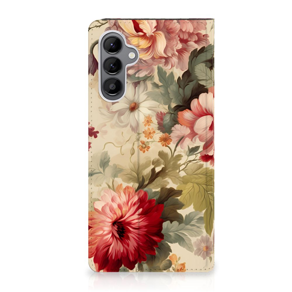 Smart Cover voor Samsung Galaxy A34 Bloemen
