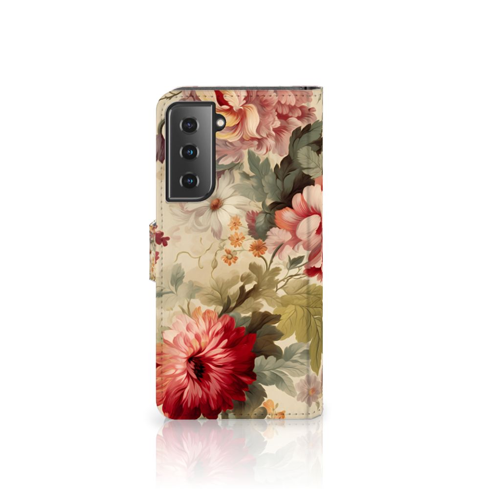 Hoesje voor Samsung Galaxy S21 Bloemen