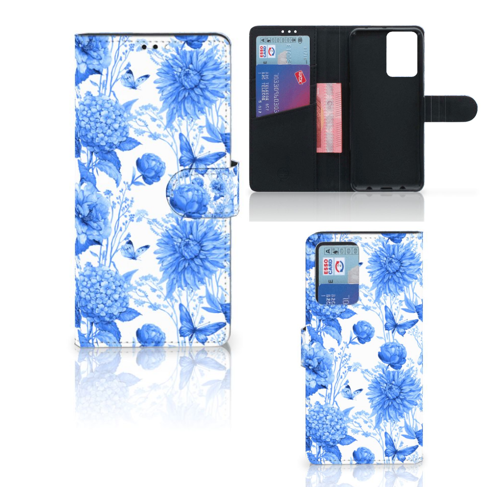 Hoesje voor Xiaomi Redmi Note 10 Pro Flowers Blue