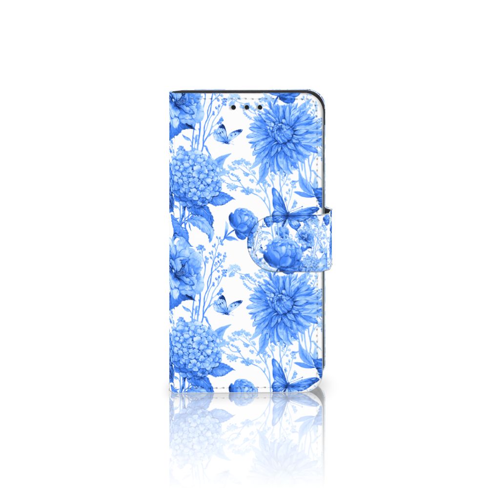 Hoesje voor Samsung Galaxy A3 2017 Flowers Blue