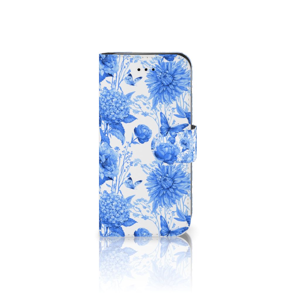 Hoesje voor iPhone 7 | 8 | SE (2020) | SE (2022) Flowers Blue