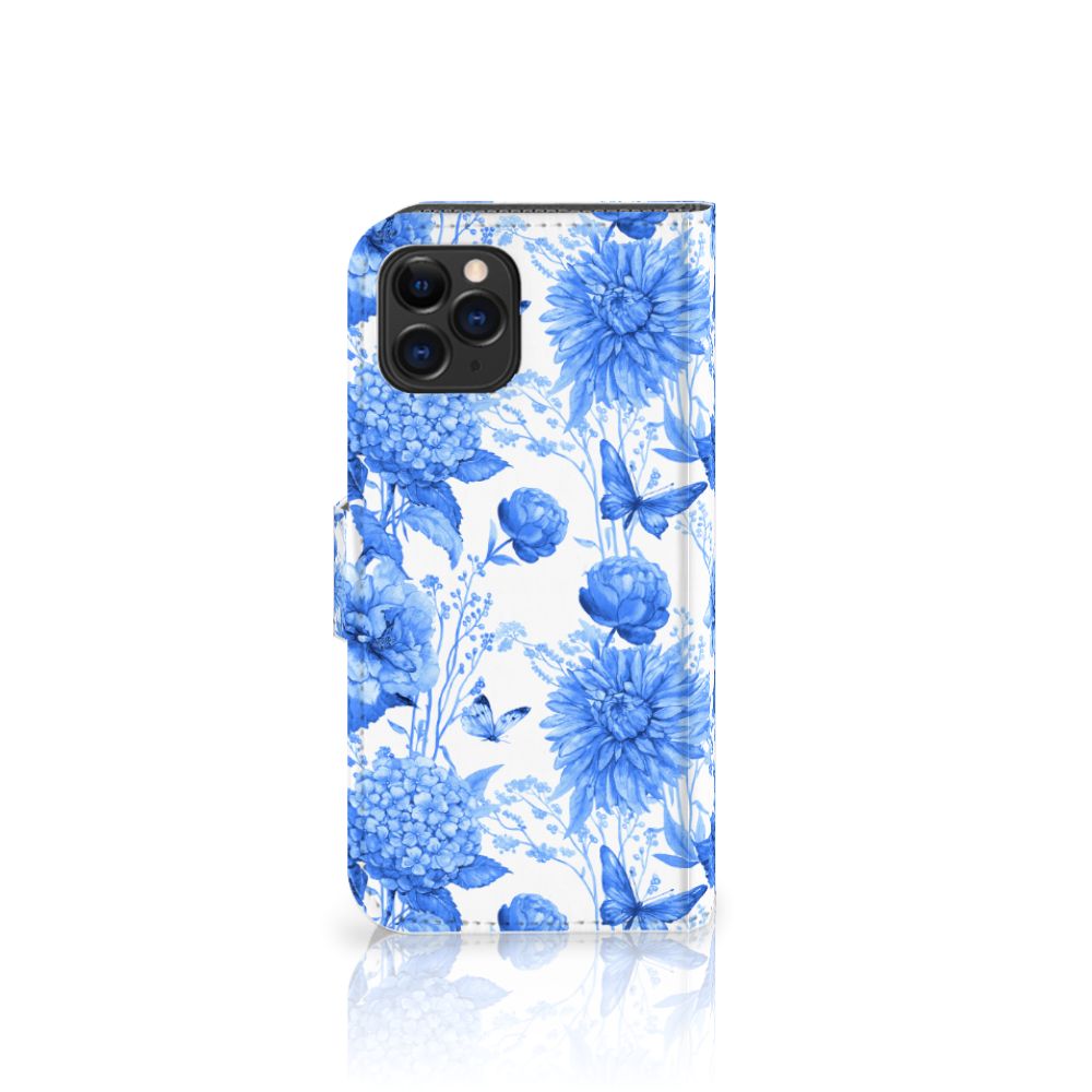 Hoesje voor Apple iPhone 11 Pro Flowers Blue