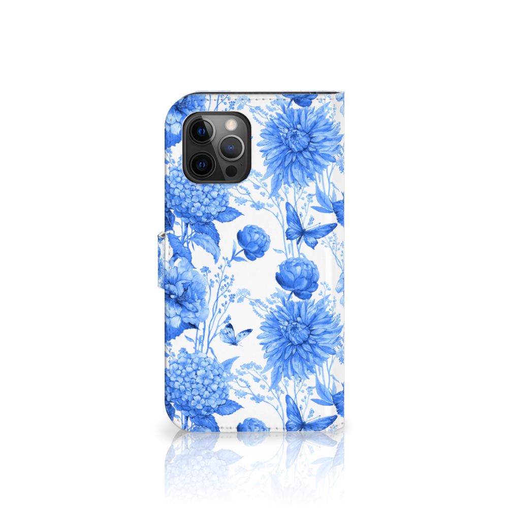 Hoesje voor Apple iPhone 12 Pro Max Flowers Blue