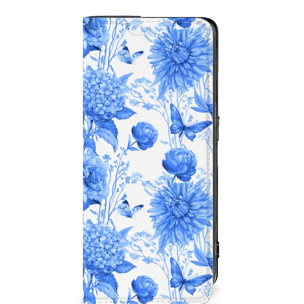 Smart Cover voor OPPO Reno8 Pro Flowers Blue