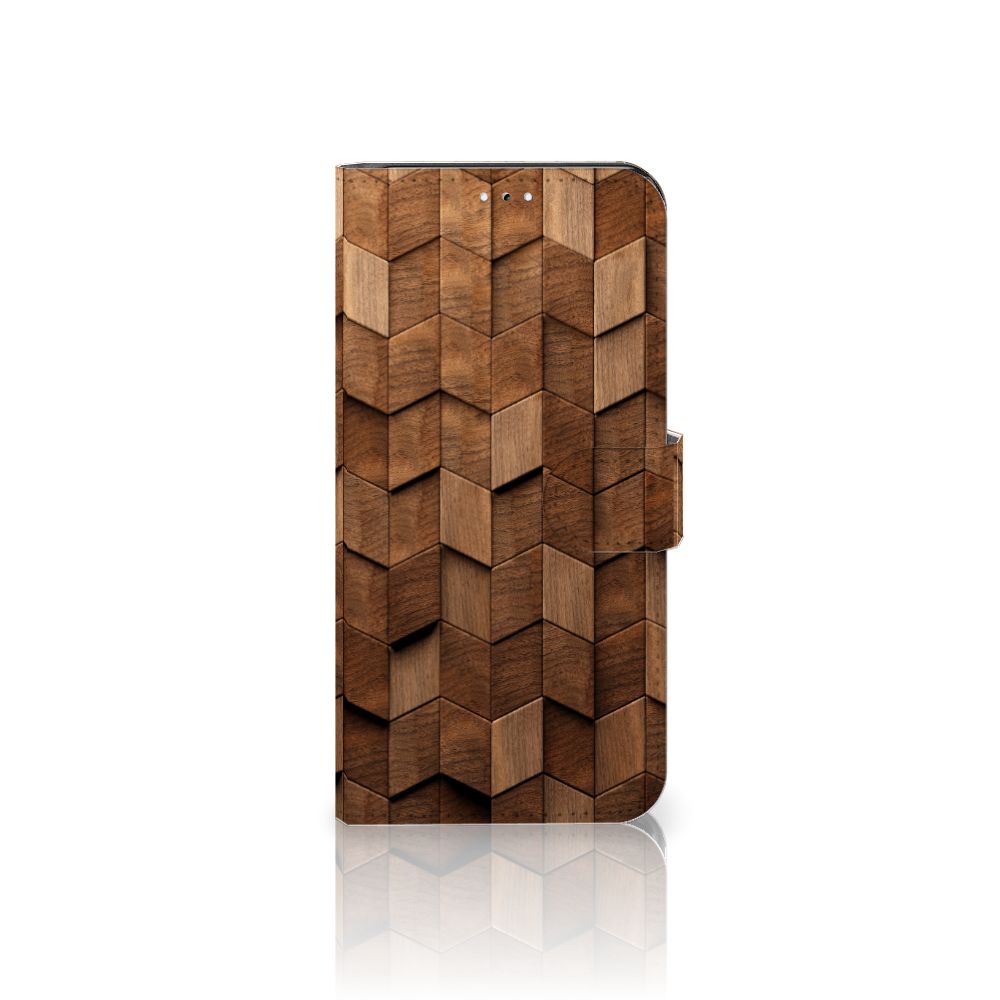 Book Style Case voor Samsung Galaxy A54 5G Wooden Cubes