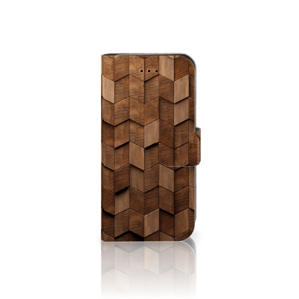 Book Style Case voor iPhone 7 | 8 | SE (2020) | SE (2022) Wooden Cubes